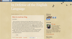 Desktop Screenshot of indefenseoftheenglishlanguage.com